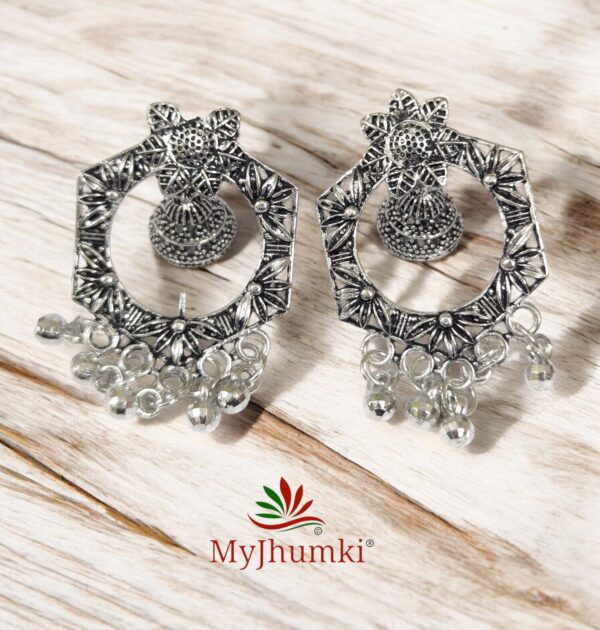 Oxidised Jhumka Earring For Women